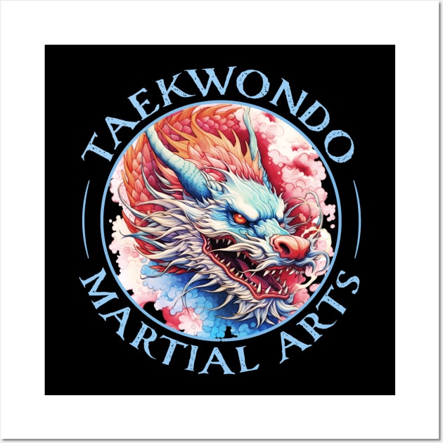 Taekwondo Martial Arts Dragon Wall Art by Pine Hill Goods